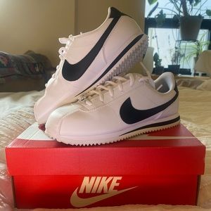 Nike Cortez, White and Black, Boys size 5 (Women’s size 6.5)